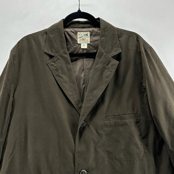 TravelSmith Travel Jacket Mens M Lightweight Sport Coat Pockets Adjustable Olive - Picture 5 of 15
